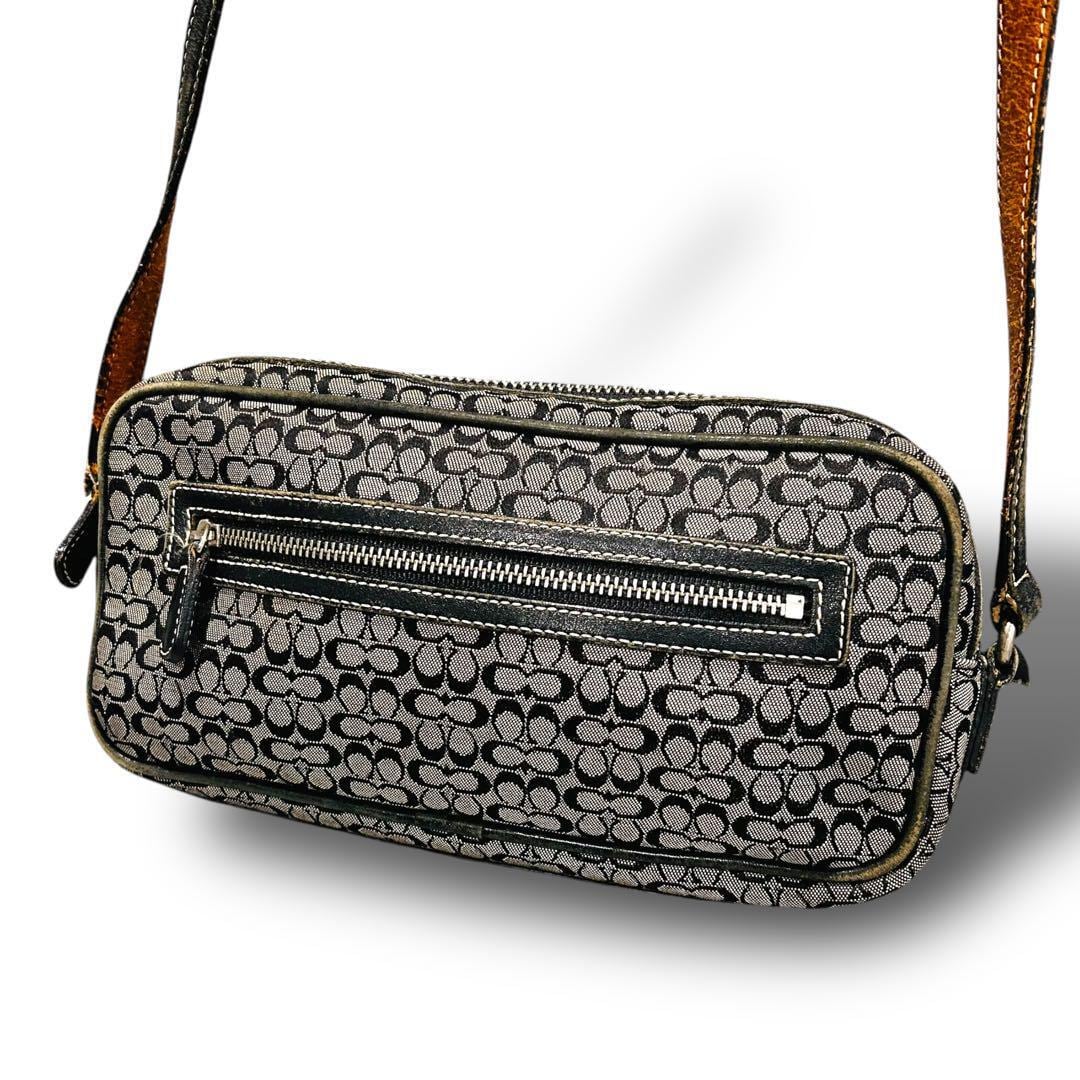 COACH コーチ シグネチャー柄 ショルダーバッグ コンパクト COACH コーチ シグネチャー柄 ショルダーバッグ コンパクト