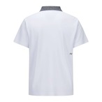 MEN DENIM COLLAR SHORT T-SHIRT