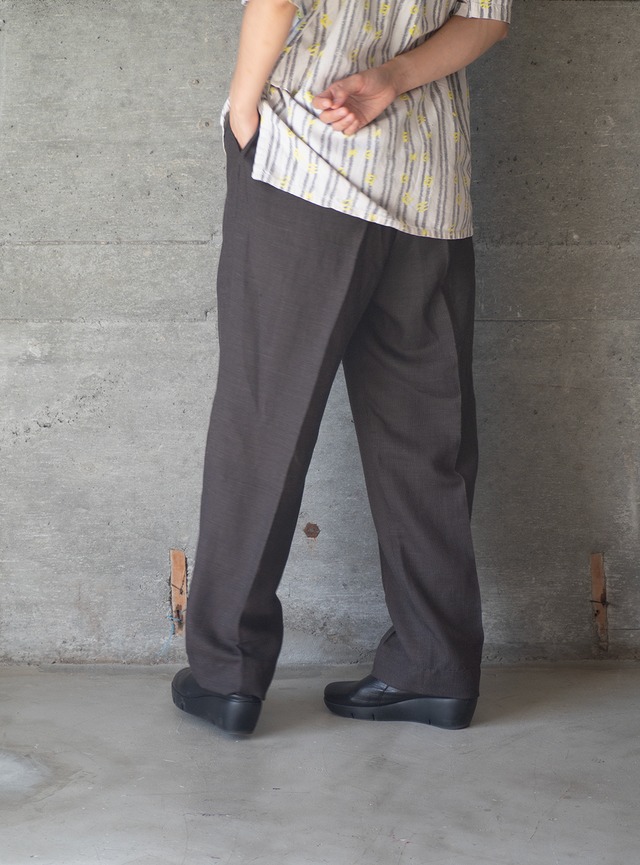 "NINE THREE QUARTER" 1990s Wool linen trousers