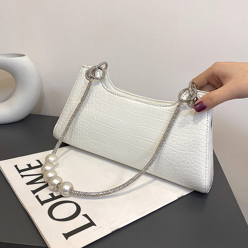 サマーパターンレッド 夏物 スクウェア 手作りハンドバック31805104460