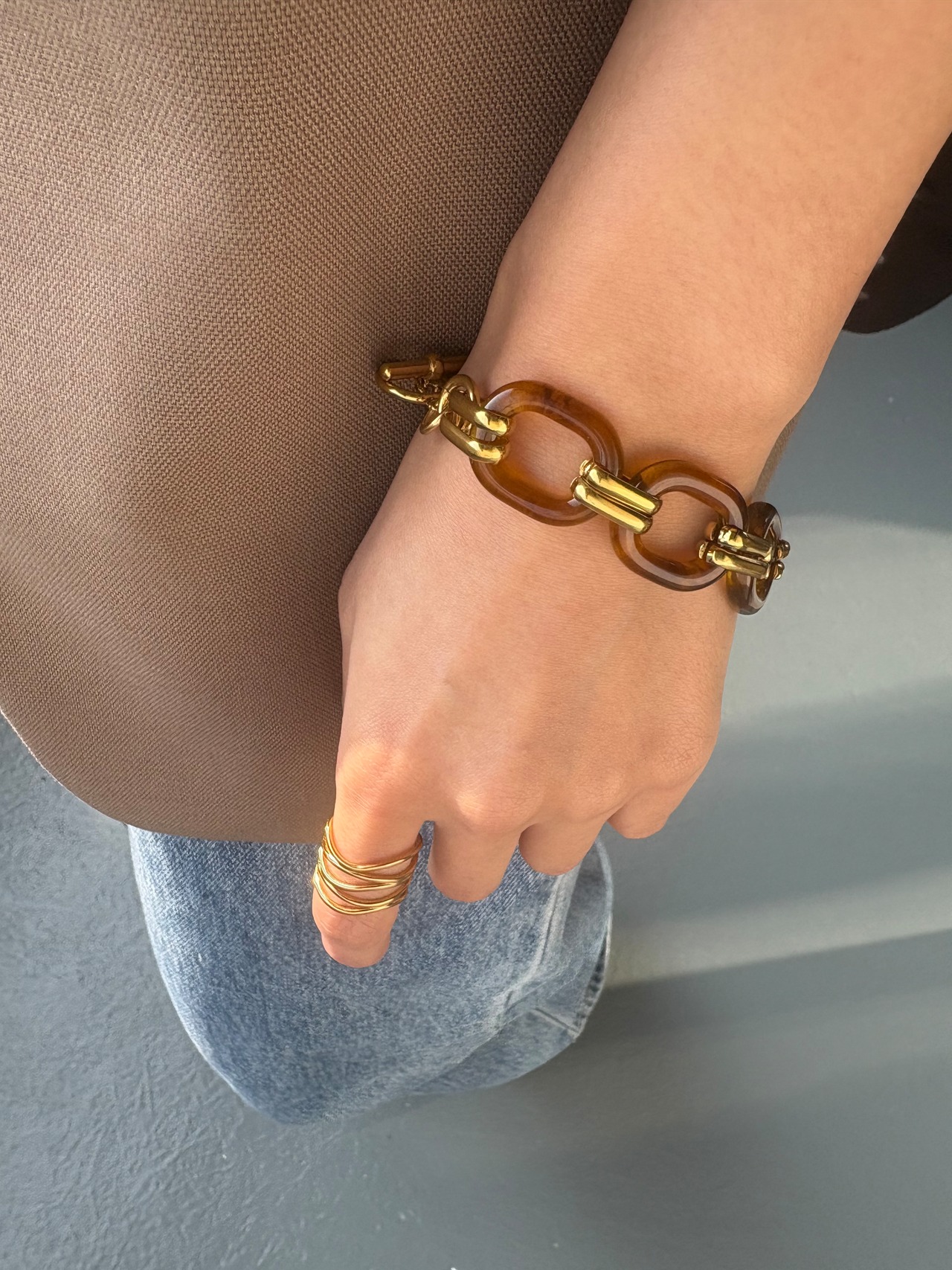 クラシックトータスブレスレット