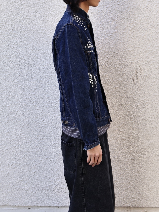 【Hannah Creak/26aw】Studded blouson blue