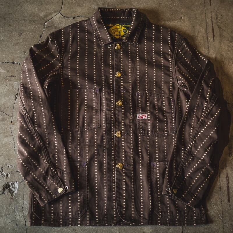 TCB(ティシービー) Cathartt Chore Coat Brown Paw Stripe