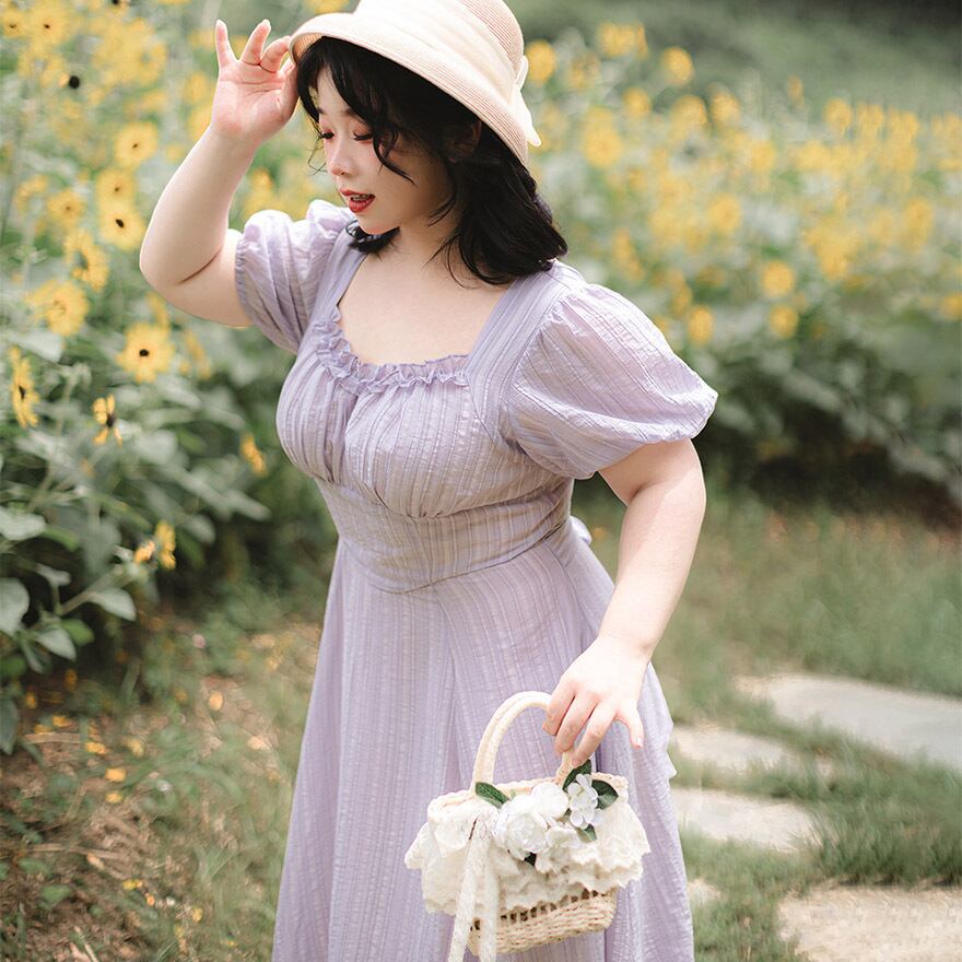 Hula Girls】ノースリーブロングドレス サテン生地 ネイビー Lサイズ