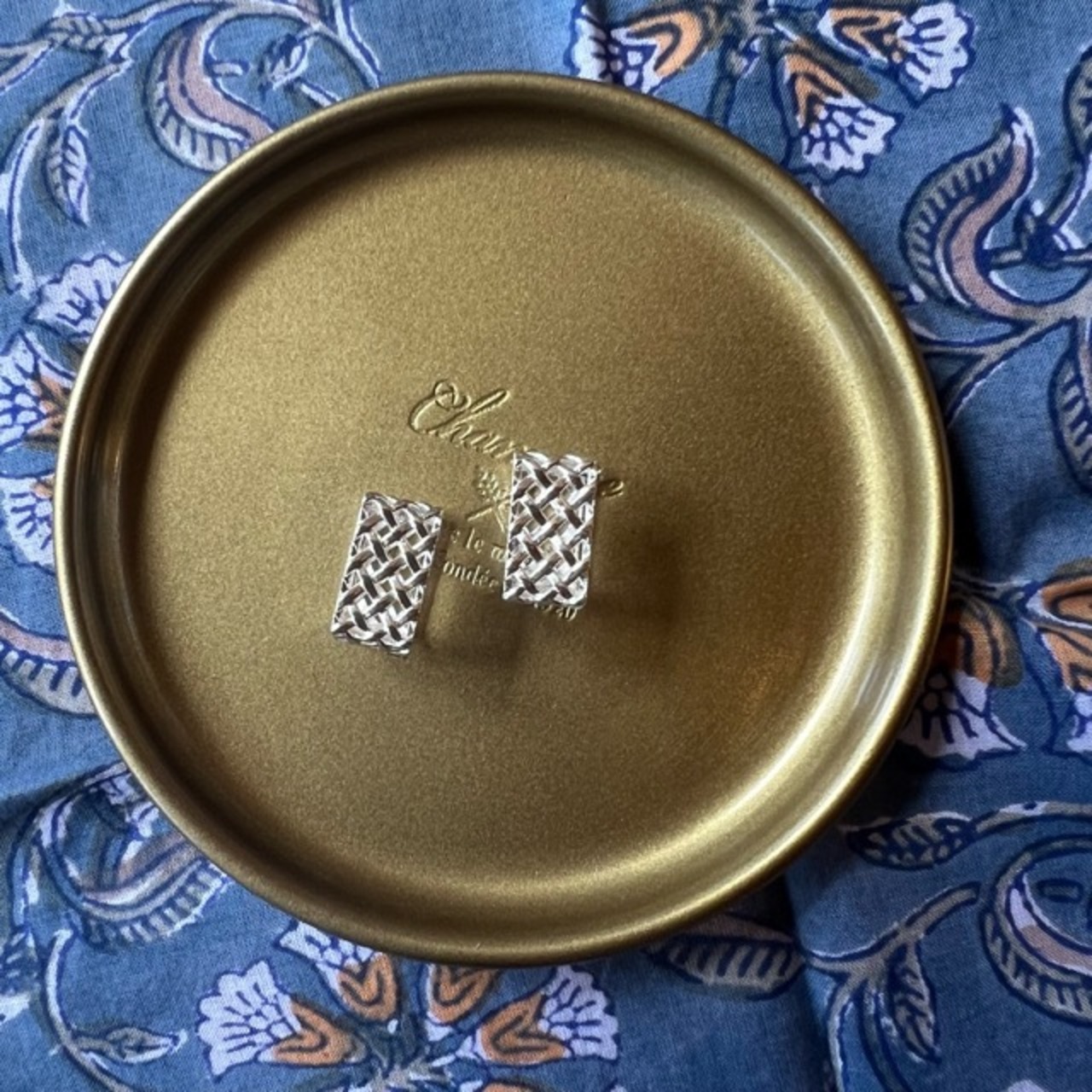 TOPANGA Jewelry 　Vintage-style square earrings　ヴィンテージスタイル　スクエアピアス　ピアス　スクエア　シルバー　ギフト　プレゼント