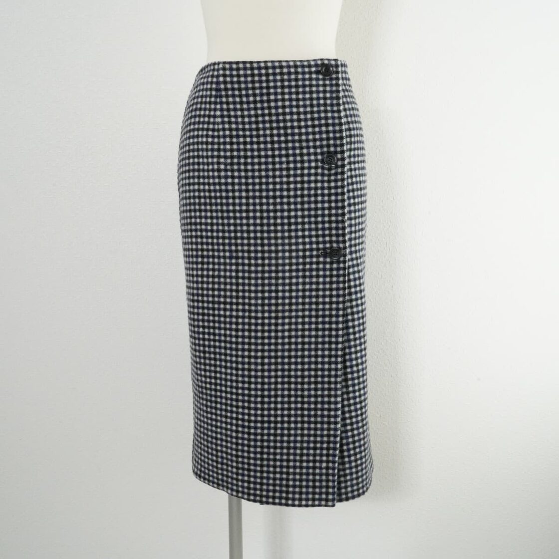 IENA イエナ Wフェイスリバーシブルミッドカーフスカート ウール混  