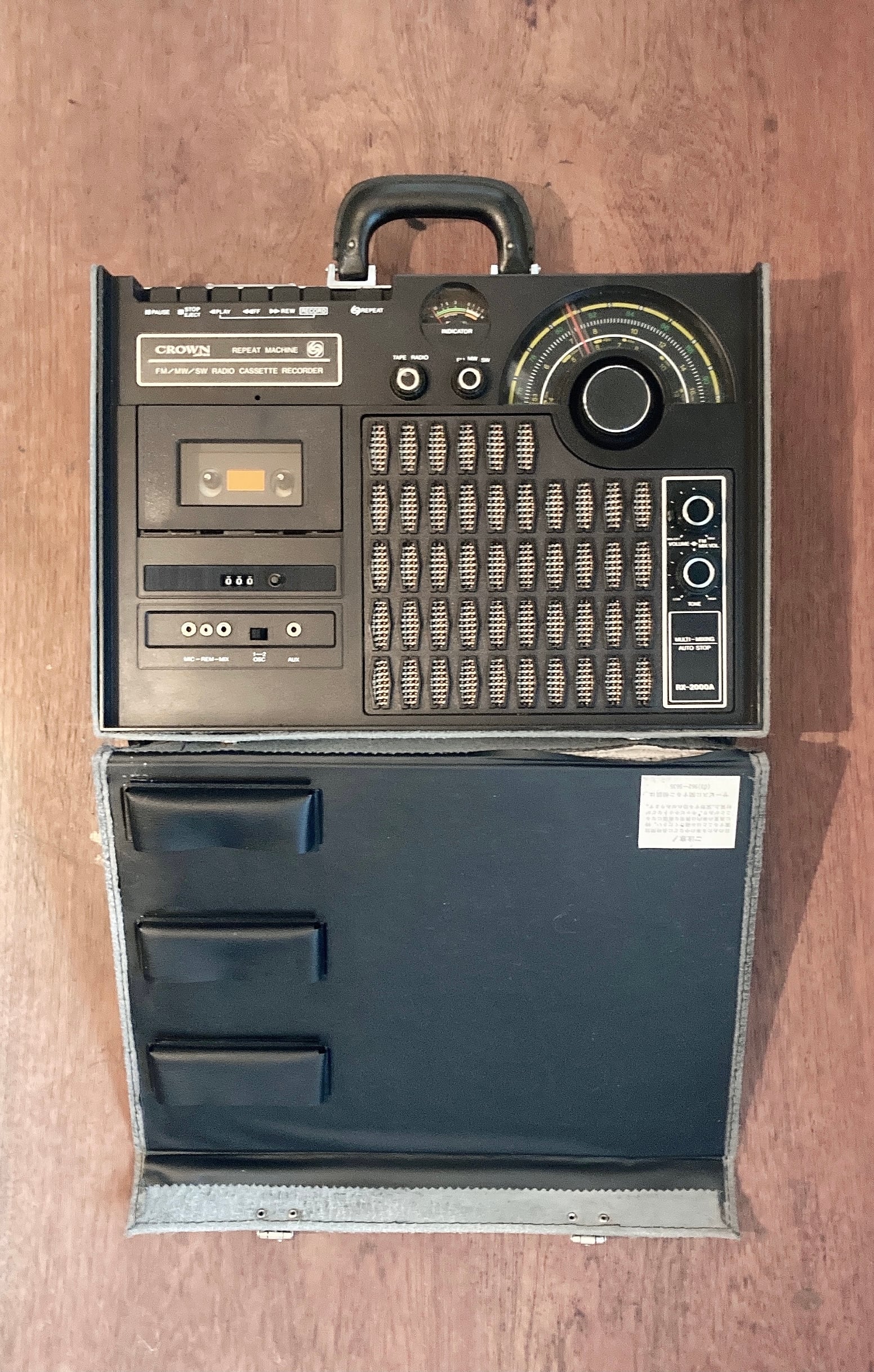 1970s Crown RX-2000A Radio Cassette Recorder | UNKNOWN