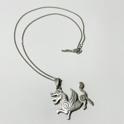 Old 925 Silver Peacock Dragon Made In Hungury