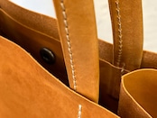 【限定数台ずつ企画】牛革の紙袋のような革袋・小さめ・レディッシュブラウン