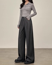 High waist wide Slacks T20408