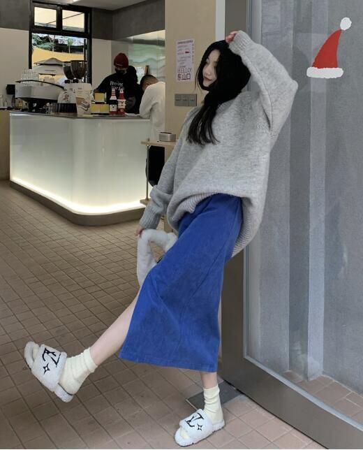 新生活 春新作 レディース ボトムス スカート スリット ロング丈 ハイウェスト