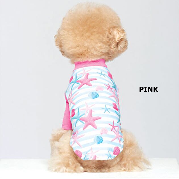 【SALE】STARラッシュガード UVカット S ~ XL 2color  /  犬の服 犬用 水着 ドッグウェア 犬服 夏 お出かけ