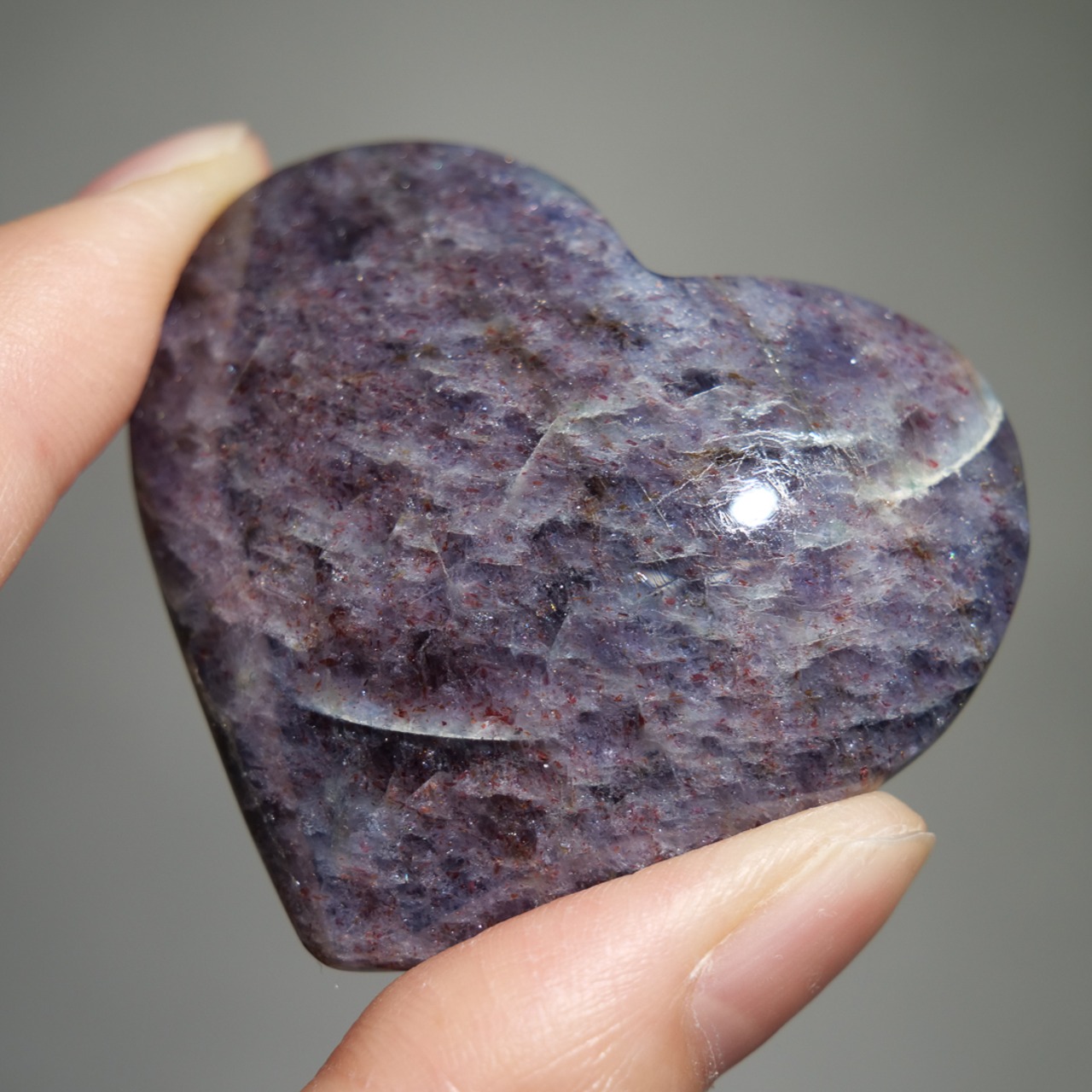 アイオライト / ハート 握り石