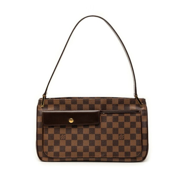 ルイ ヴィトン ダミエ オーバーニュ ワンショルダーバッグ ハンドバッグ N51129 ブラウン PVC レザー レディース LOUIS VUITTON 【中古】
