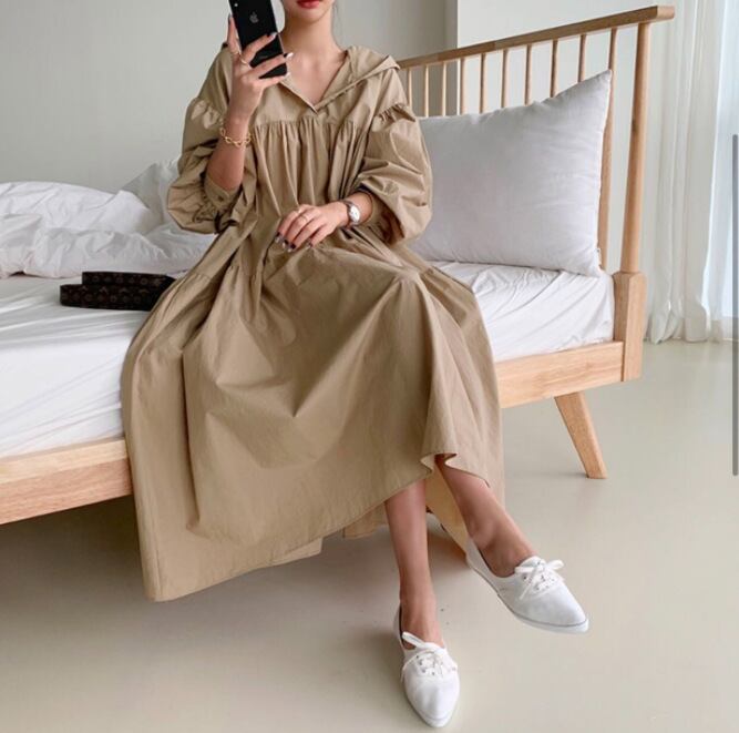 初回送料無料 ゆったりロングワンピース レーディスファションワンピース カジュアルワンピース