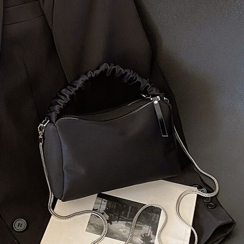shirring handle shoulder bag / l0894