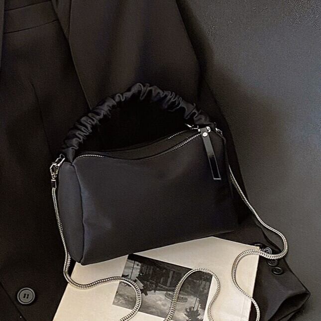 shirring handle shoulder bag / l0894