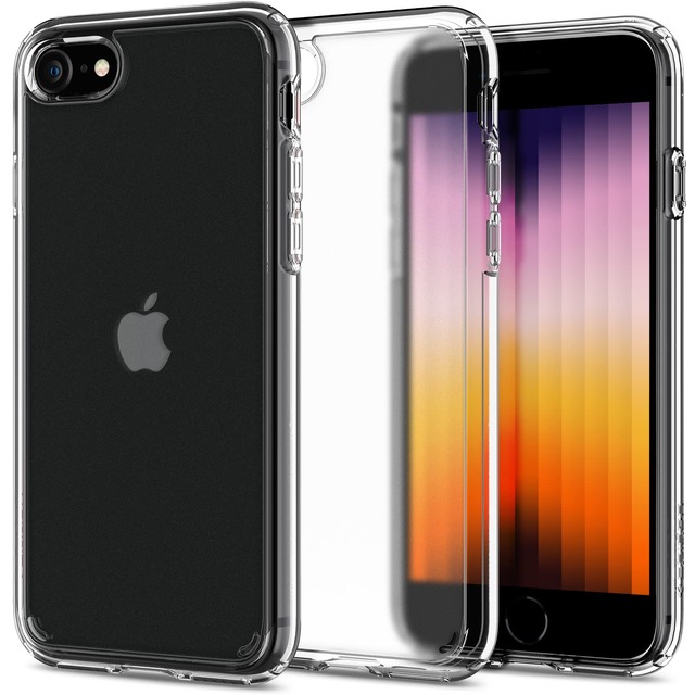 Spigen iPhone SE3 SE2 【第3/2世代】 ケース iPhone7/8用 ケース 半透明 耐衝撃 指紋防止 黄変防止 マット感 2重構造 米軍MIL規格取得 TPU バンパー すり傷防止 ワイヤレス充電対応 ウルトラ・ハイブリッド マット フロスト ACS04354 (クリスタル・クリア)