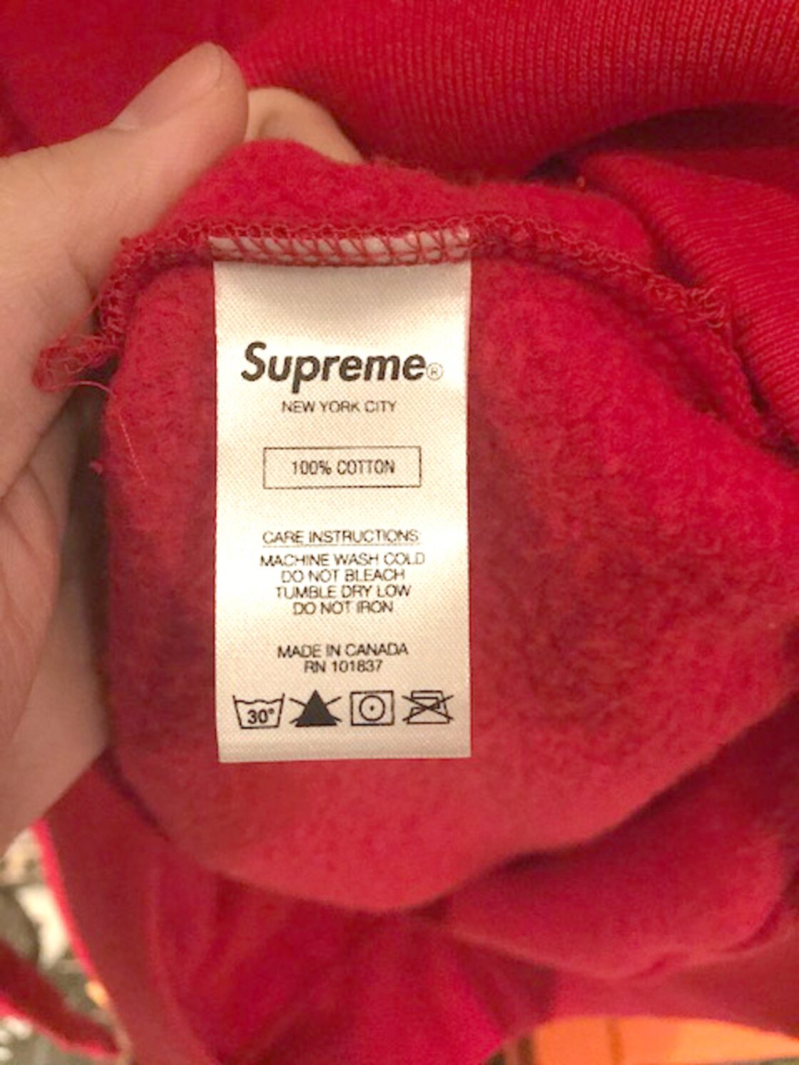 18SS☆Supreme corner label hooded sweatshirt シュプリーム コーナー 