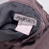 新品 タグ付き PIASPORTS ピアスポーツ ウォッシュ加工 タック パンツ 73/くすみピンクパープル系 メンズ SOZI