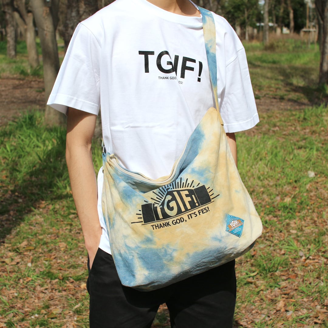 再入荷】JAVARA×TGIF!コラボ キャンバスロゴプリントタイダイ染め