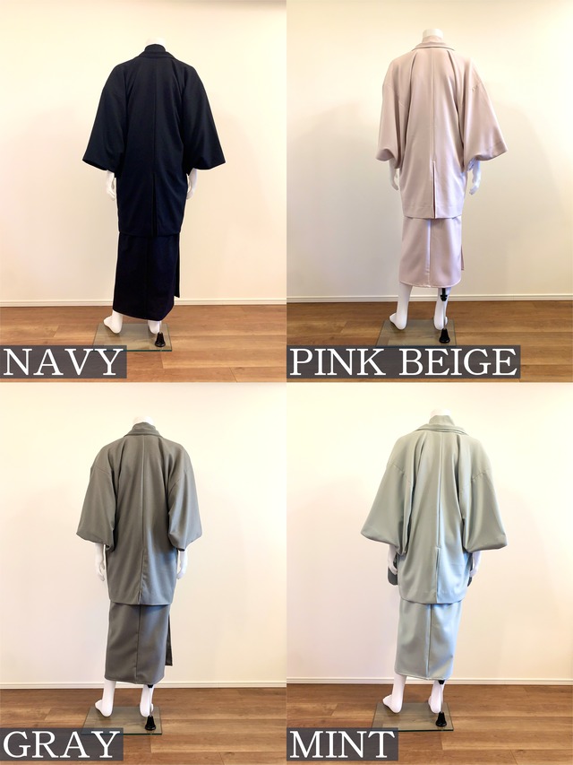 【 M size 】KIMONO + HAORI : gray