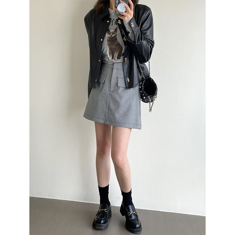 【バレンザ】レザージャケット 黒 羊革 スエード 金ボタン ビジュー　42 ssstein / シュタイン】LEATHER ZIP SHORT JACKET - BLACK | 公式通販