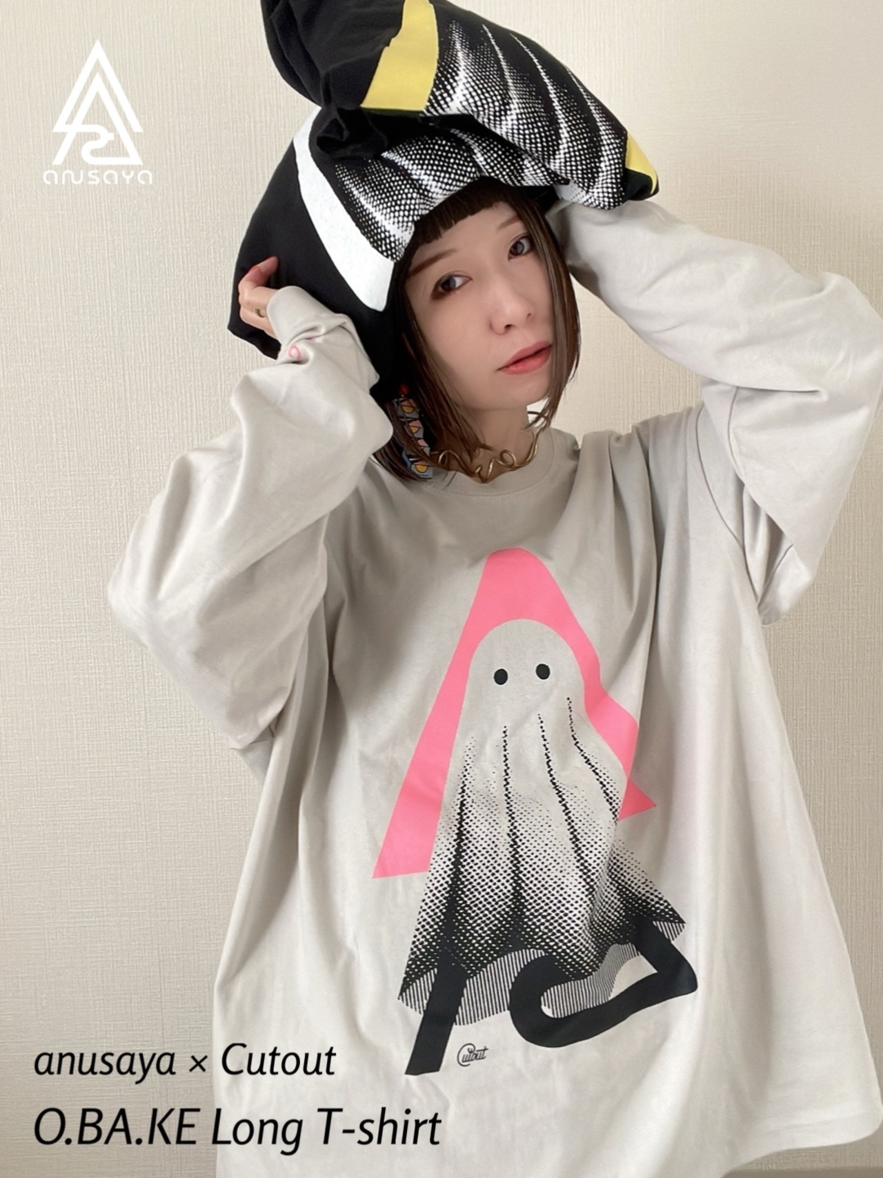 anusaya × Cutout O.BA.KE Long T-shirt