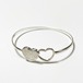Vintage 925 Silver Double Heart Bracelet