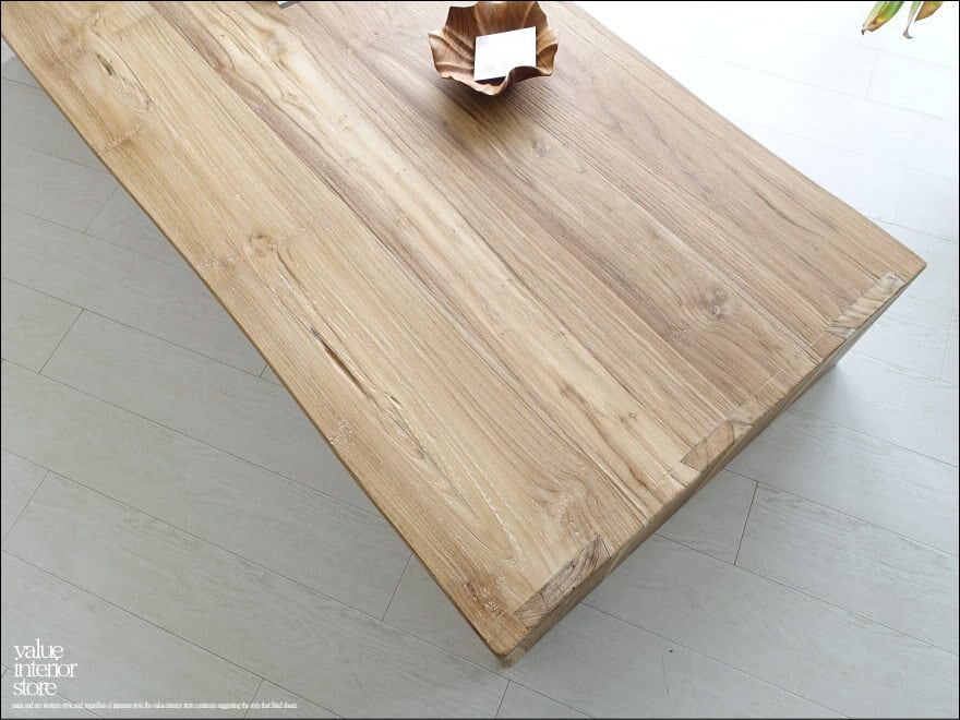 オールドチーク無垢材 リビングテーブルVie180N 座敷机 座卓