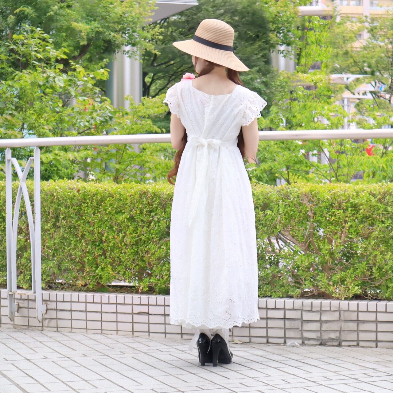 736【セール中】夏用ワンピース フリルスリーブ ホームウェア＆外出用