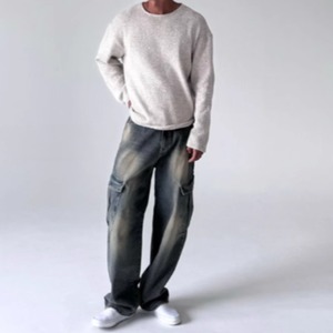 ミックスカラーリラックスニット　0892