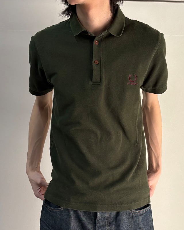 【RAF SIMONS×Fred Perry】logo polo shirt