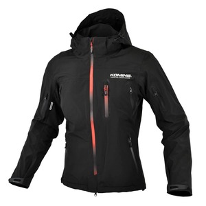 【努力特価】[KOMINE] バイク用 ジャケット WP プロテクトパーカ JK-555 07-555 レディース Black/Gradation.Red WM