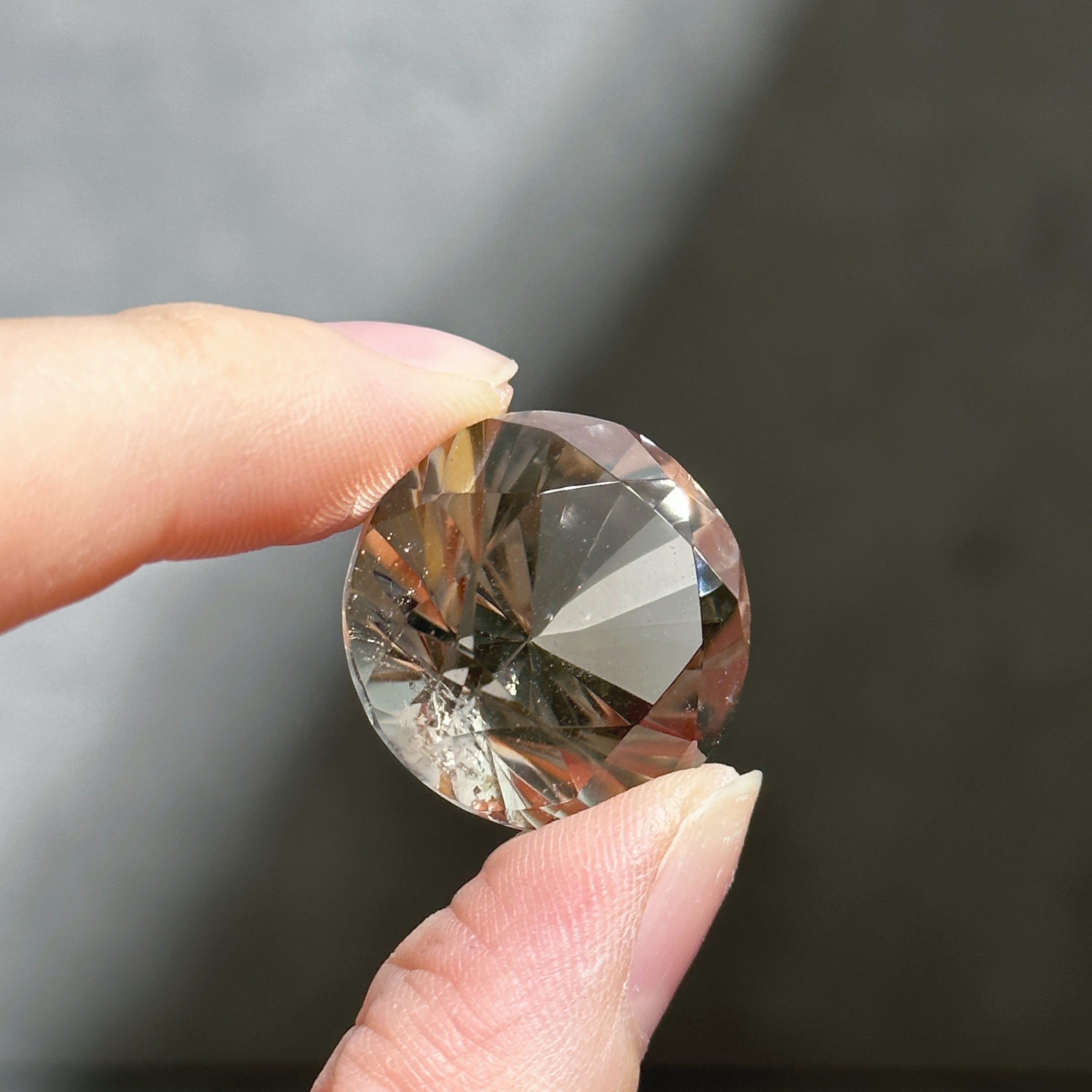 高品質　シトリン　ダイヤモンド　ダイヤモンドカット　天然石 シトリン（黄水晶） ミニダイヤモンドカット01◇ Citrine ◇ 天然石