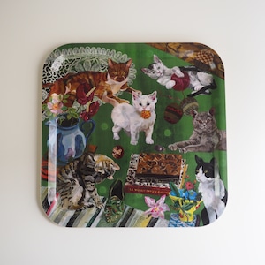 Nathalie Lete Les Chats Square Tray