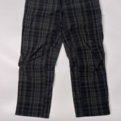 Columbia コロンビア チェック柄 アウトドア クライミング パンツ ボトムス サイズ L /メンズ/ブラック×グレー系