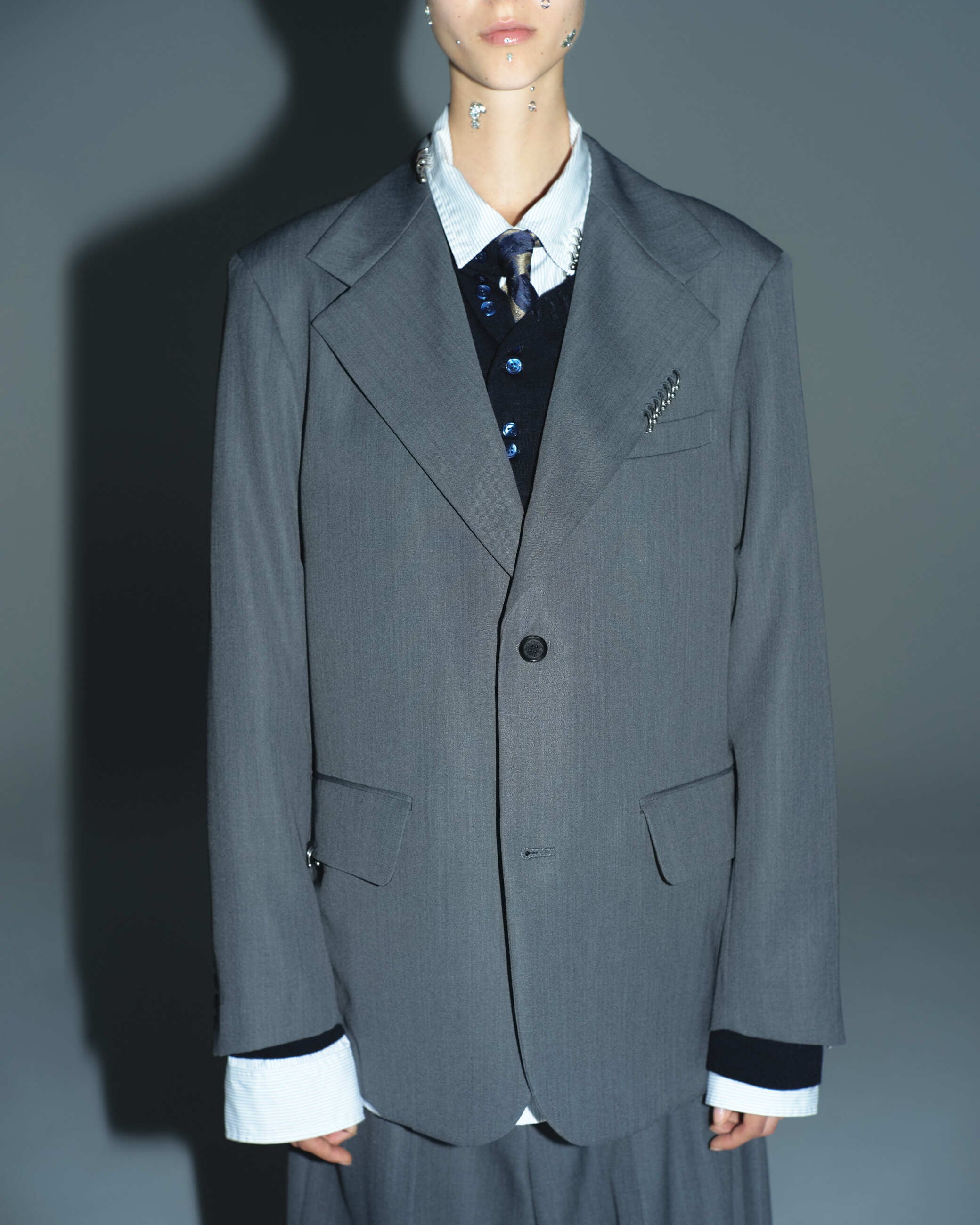 トップス TTT MSW Regular collar shirt w/pierce Regular collar shirt w/pierce（STRIPE） | TTTMSW