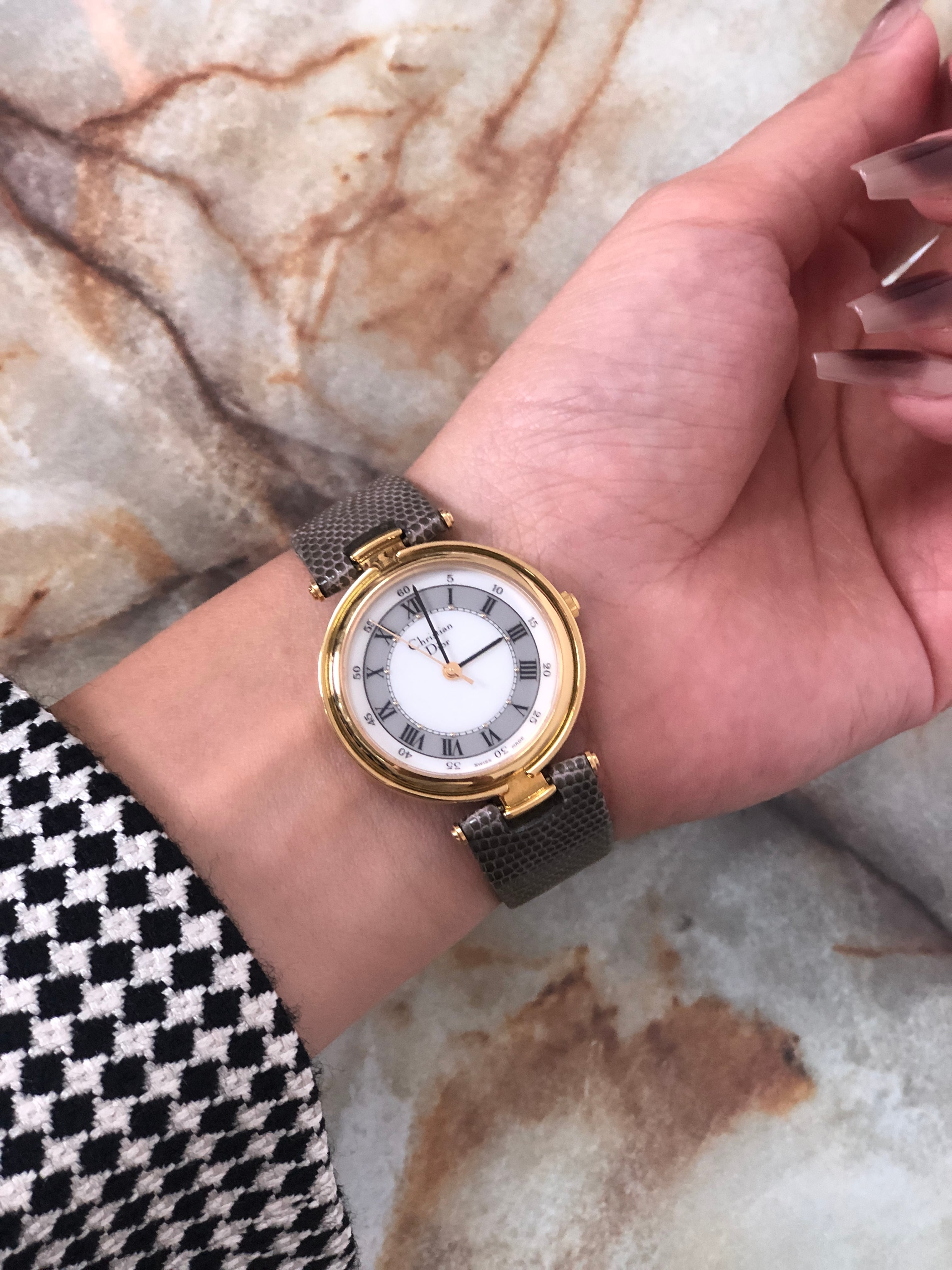 Christian Dior クリスチャン ディオール 腕時計 ゴールド×グレー