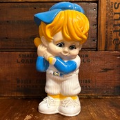 1973 Russ Berrie BASEBALL BOY 野球 ヴィンテージ 貯金箱 コインバンク