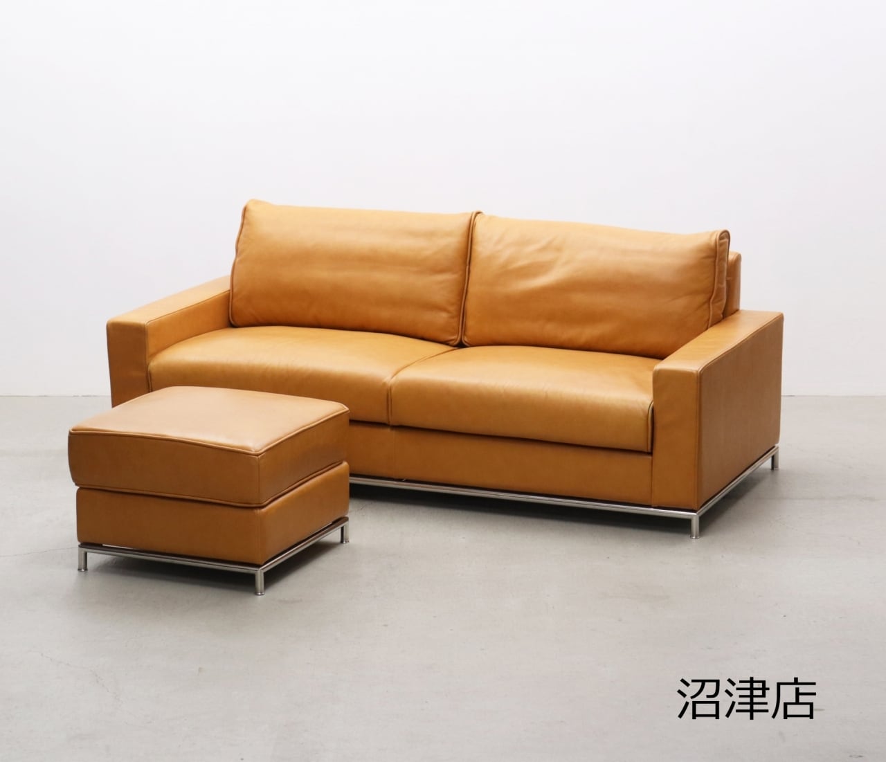 【沼津店】Crastina クラスティーナ ULTIMA ウルティマ 本革 3Pソファ オットマン セット モダン PJT14095