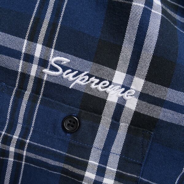 Supreme シャツ Logo Taping Work Shirt Lサイズ