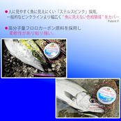 DUEL(デュエル) 魚に見えないピンクフロロ ショックリーダー 30m 2Lbs