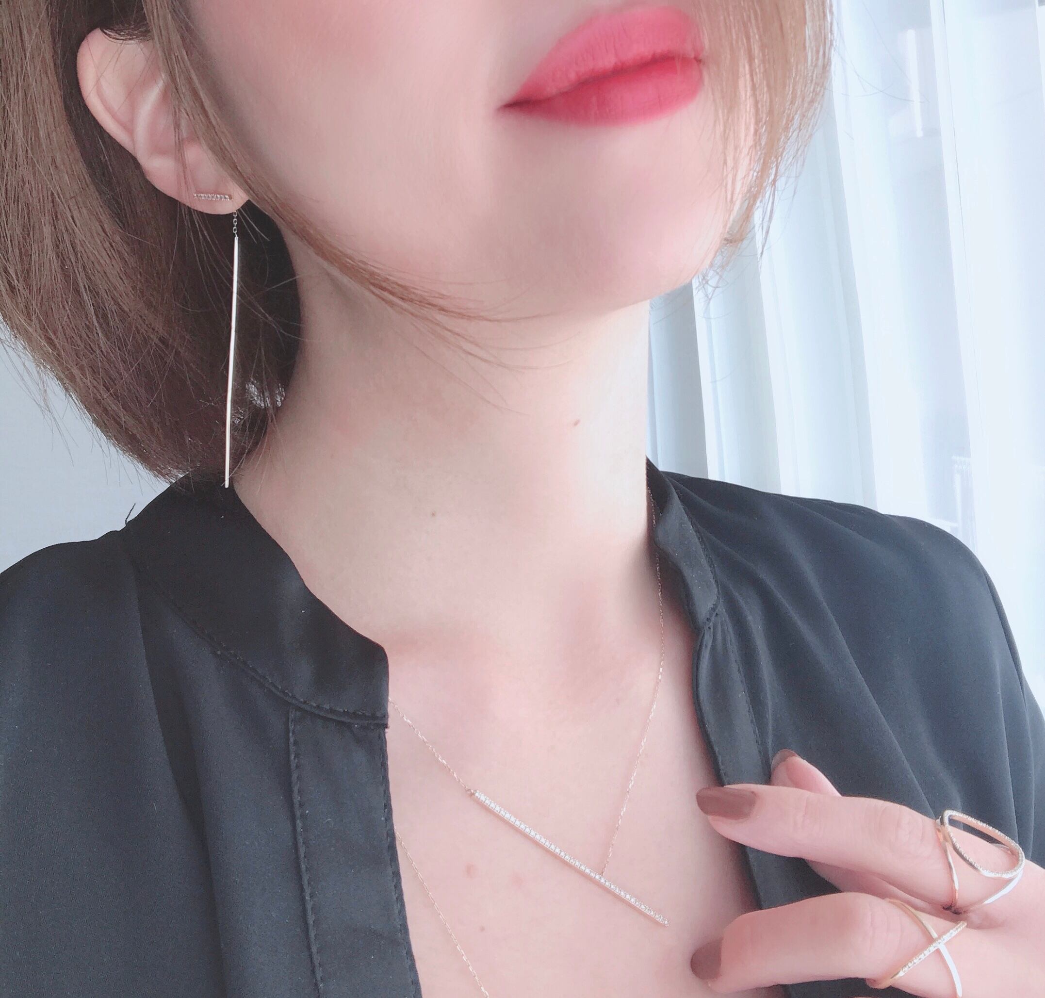diamond Tロングピアス | Sigiriya