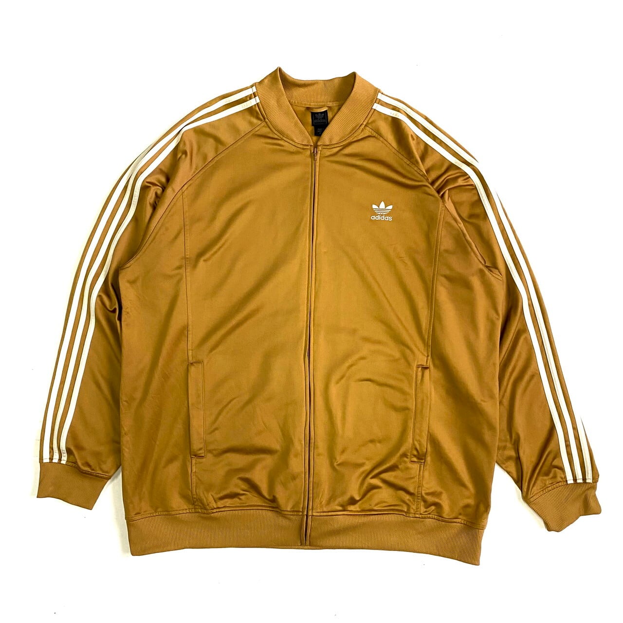 adidas トラックジャケット マルチカラー ブラウン ベージュ 2XL