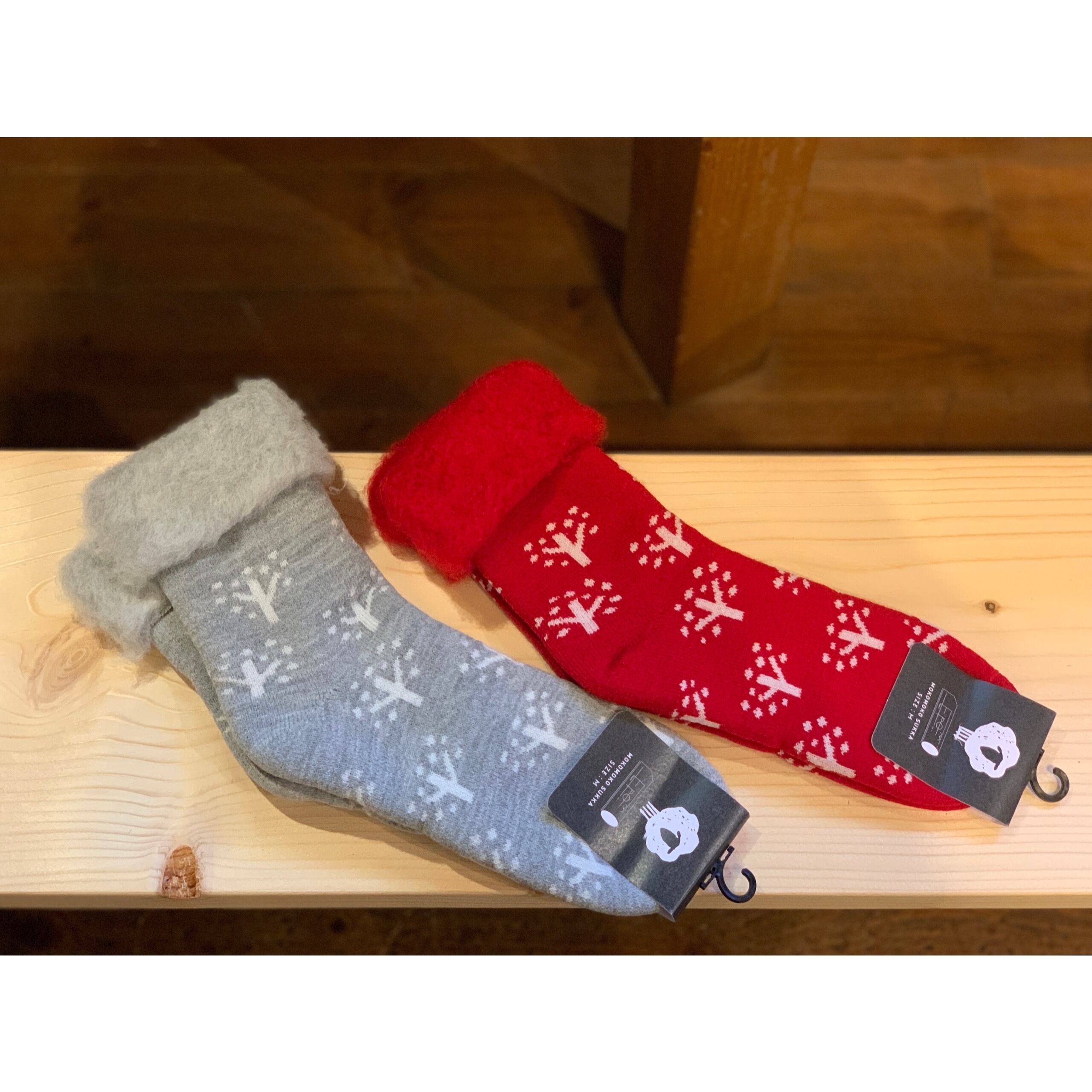 from F |もこもこソックス(Finland)M /Lady’s ”snow flower“