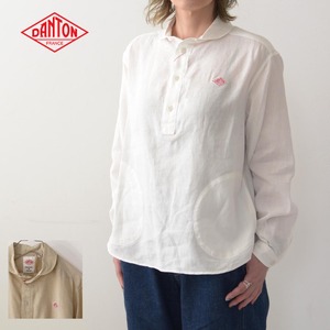 DANTON [ダントン] L/S LINEN CLOTH SHIRTS [JD-3564KLS]  長袖クロスシャツ・リネンシャツ・長袖シャツ・無地・レディース・女性用・婦人服・LADY'S [2022SS]