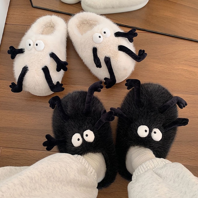 【SLIPPER】キュート炭団暖かいスリッパ