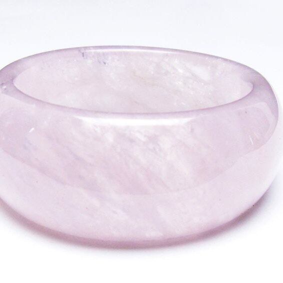 ローズクォーツ バングル 一点物 メール便可 [M便 1/10] 111-37078