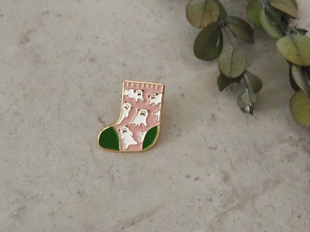 HUG MARK PINS 「socks pink」